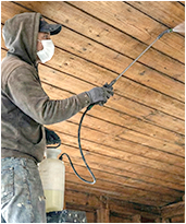 技能者による噴射作業