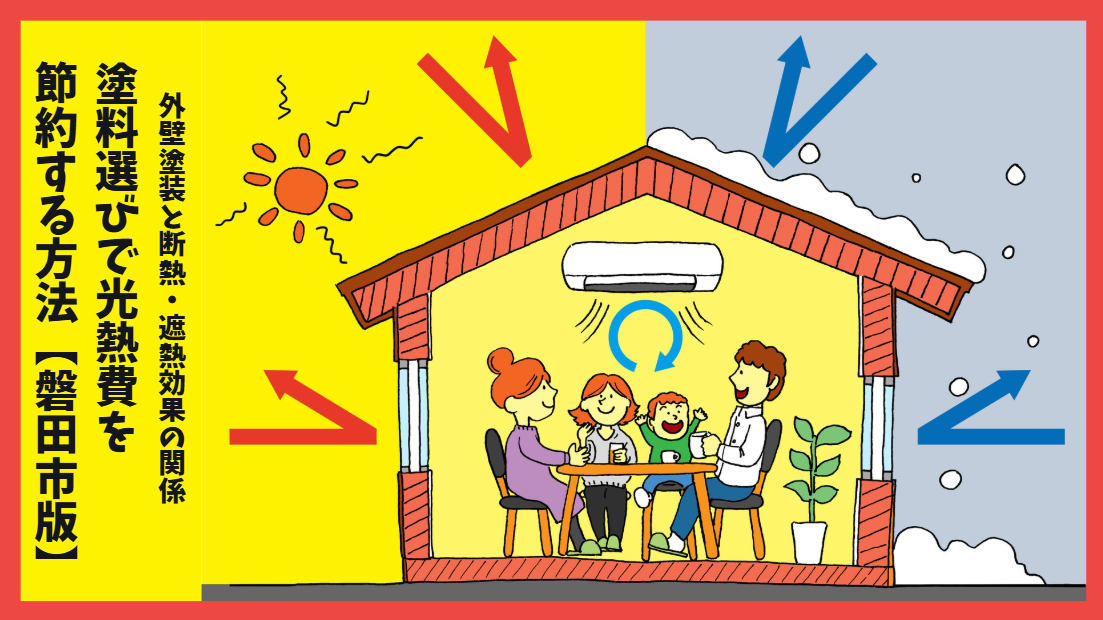 外壁塗装と断熱・遮熱効果の関係｜塗料選びで光熱費を節約する方法【磐田市版】