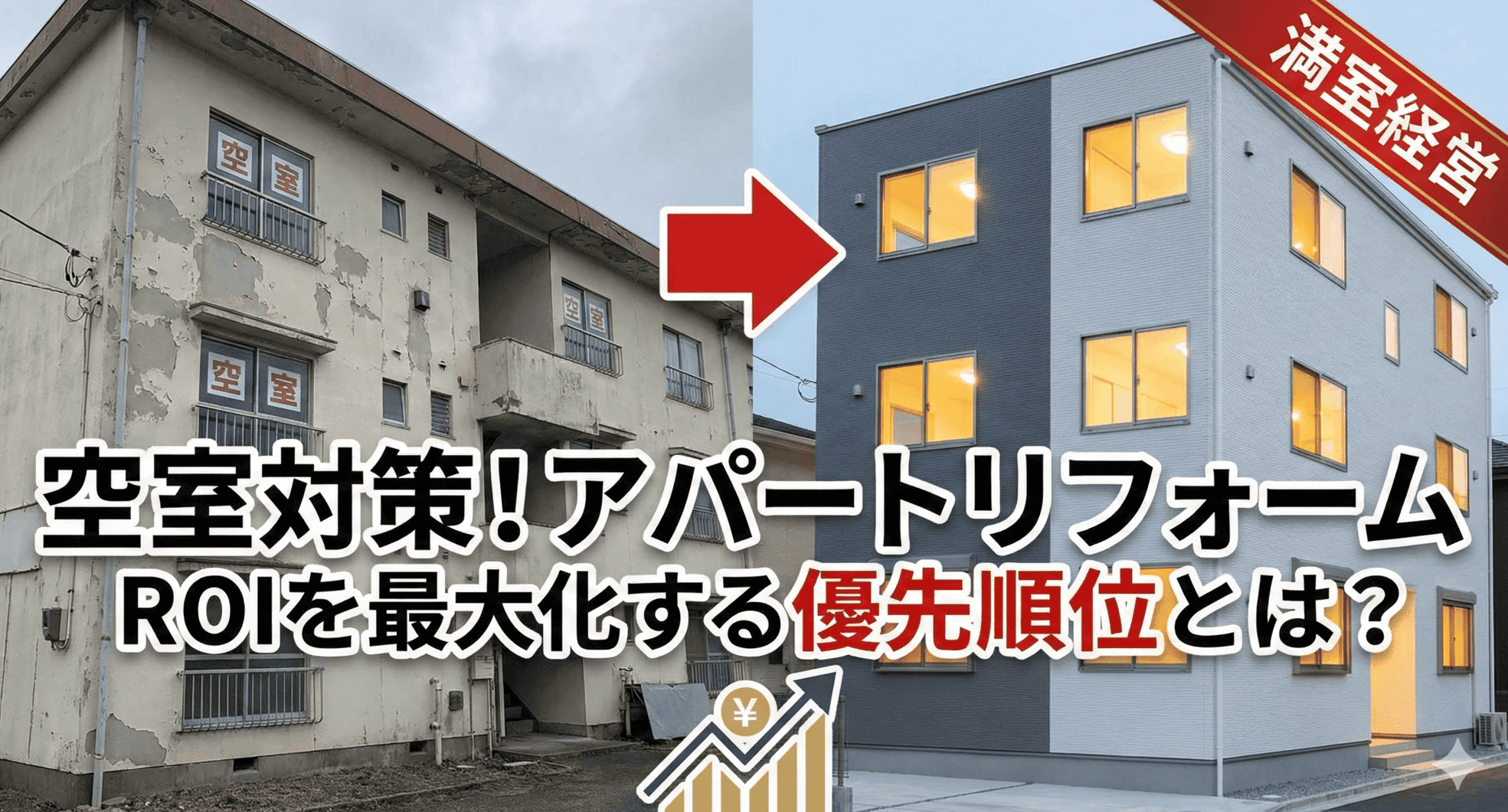 収益最大化への最短ルート！空室対策に効くアパートリフォームの優先順位とROIを徹底解説