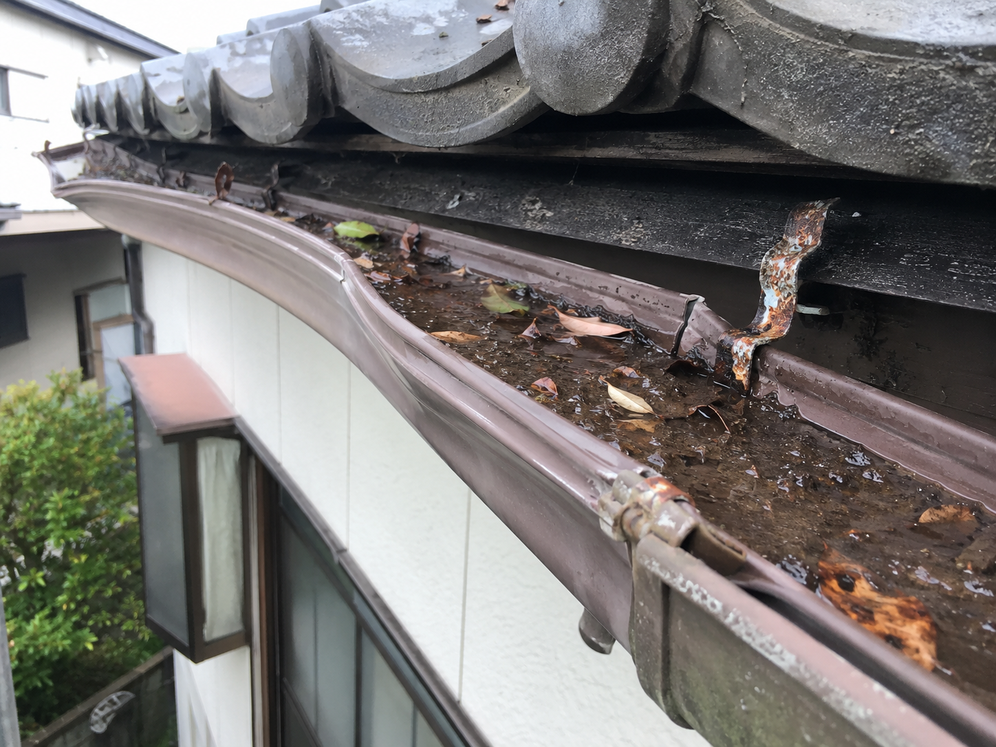 雨樋の破損・歪みを放置すると雨漏りに？磐田市での修理費用相場と「火災保険」適用の条件