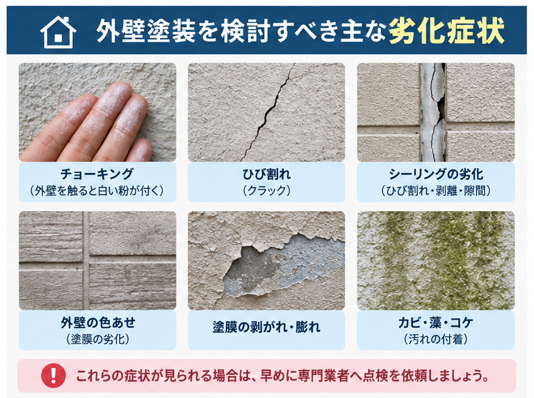 外壁塗装はいつする？磐田市のベストシーズン・築年数・劣化症状を解説