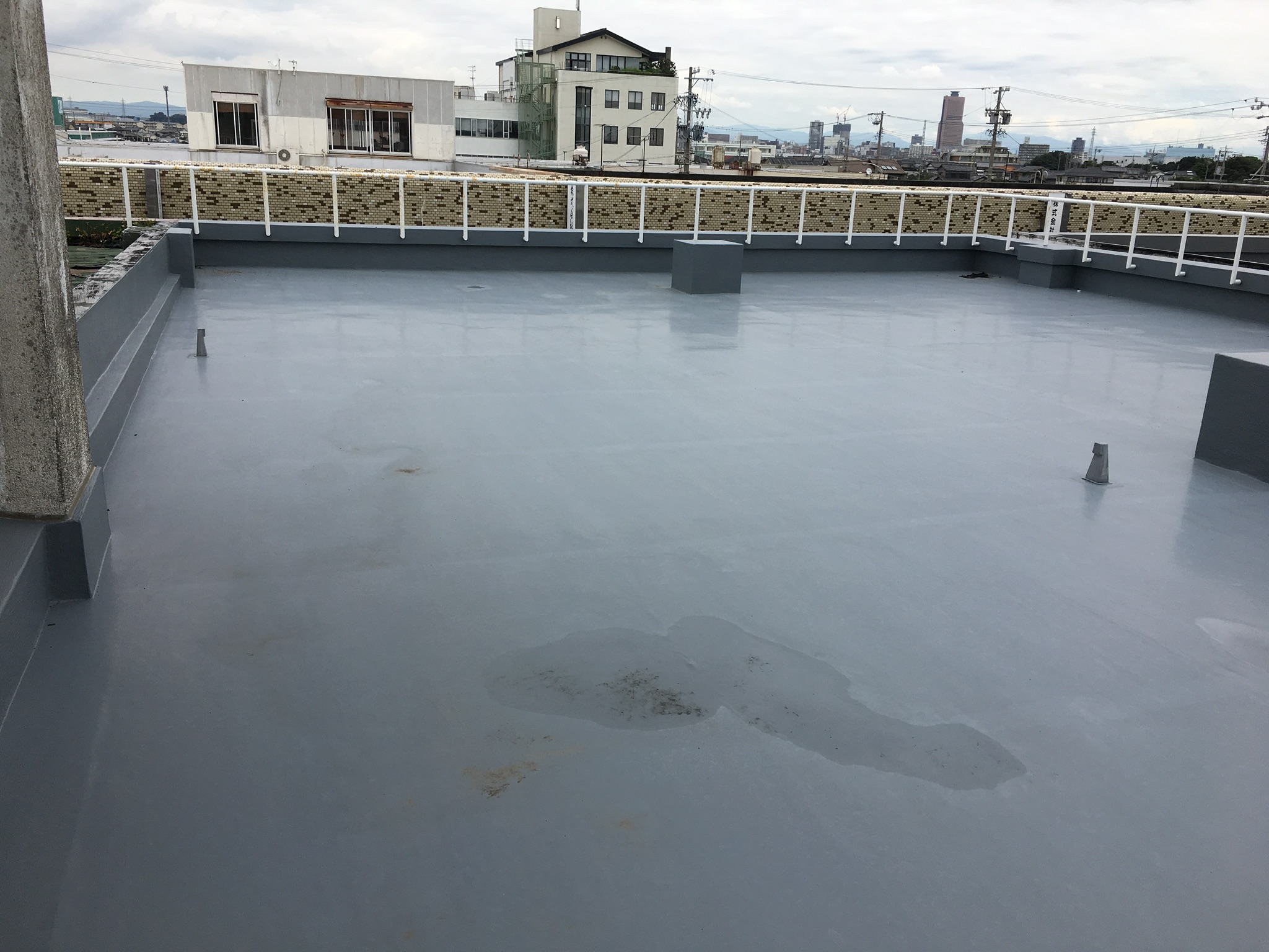 浜松市　屋上防水工事　雨漏り改修